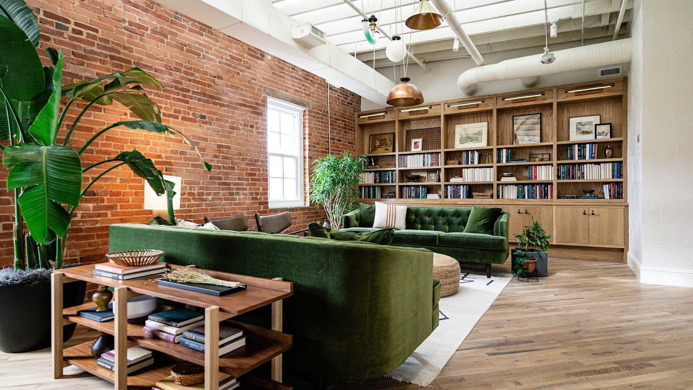 sound-masking-coworking open concept floor plan